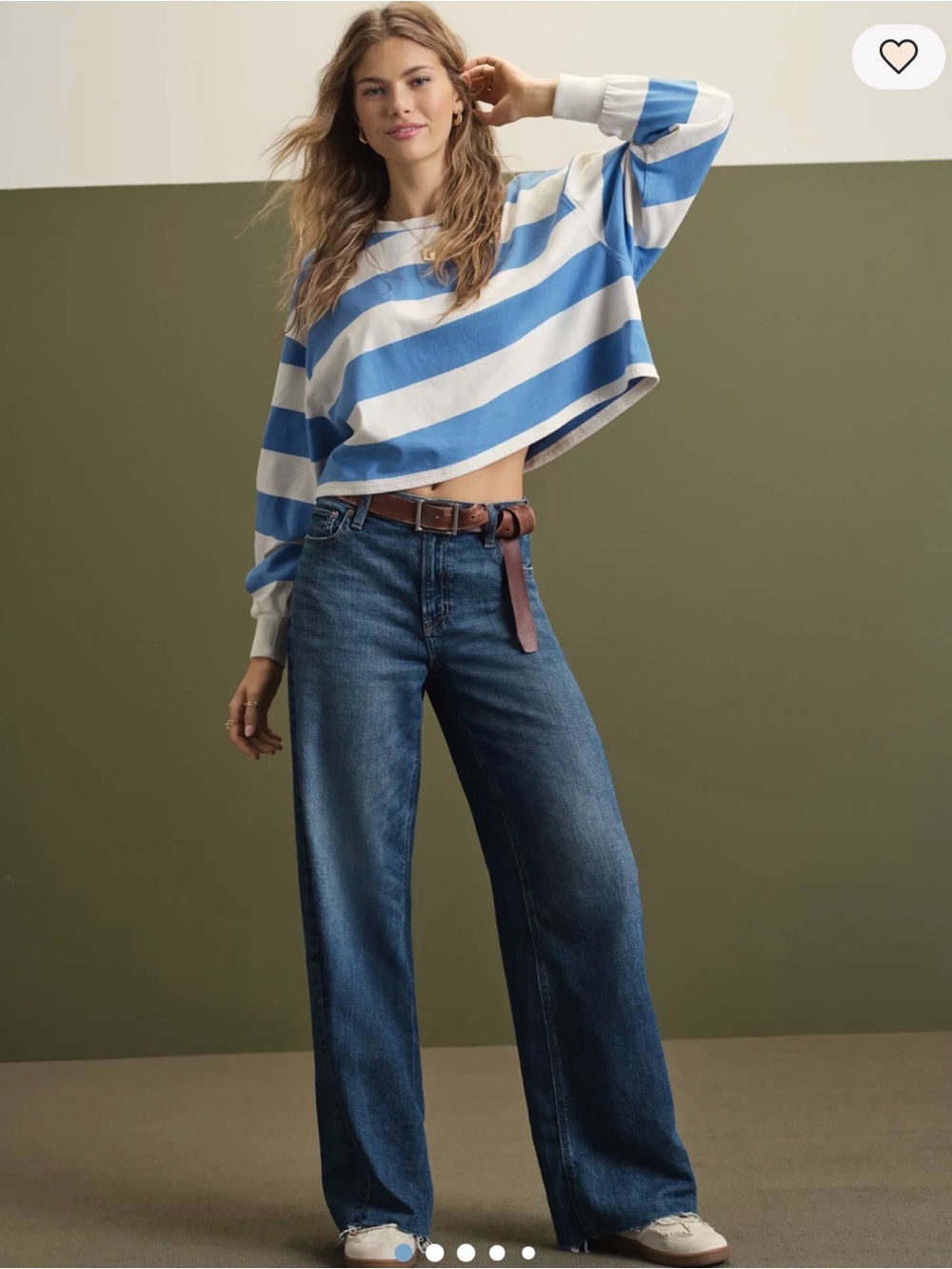 NWOT Super high rise baggy wide leg jeans